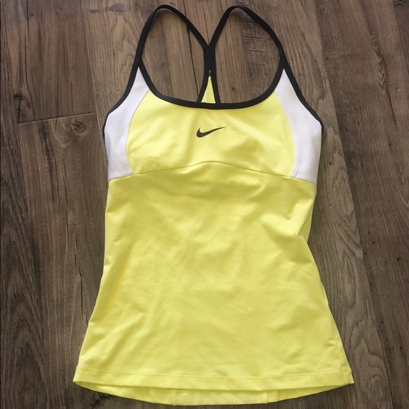 Nike Tops - Nike Dri-Fit Racer Back Tank Top W Bra Size S